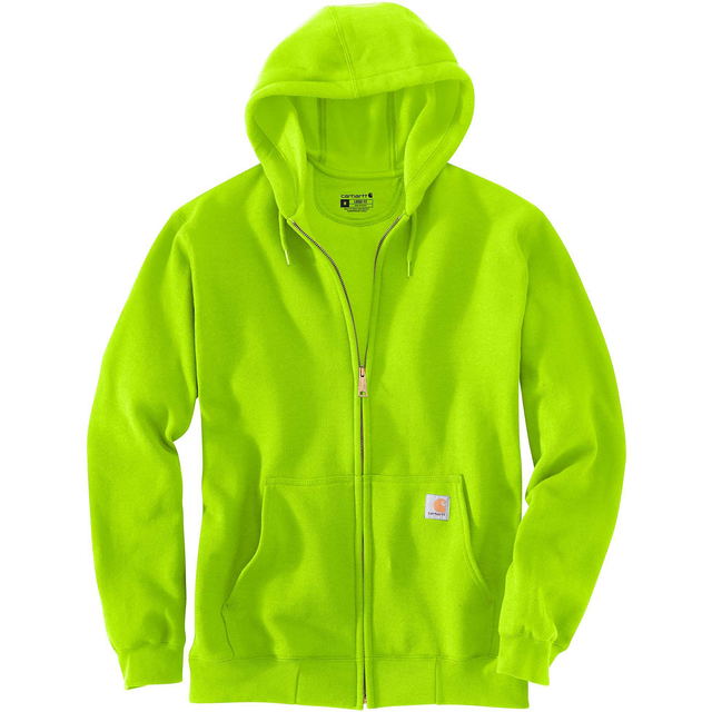 Carhartt Men's Loose Fit Midweight Full-Zip Sweatshirt  Brite Lime  X-