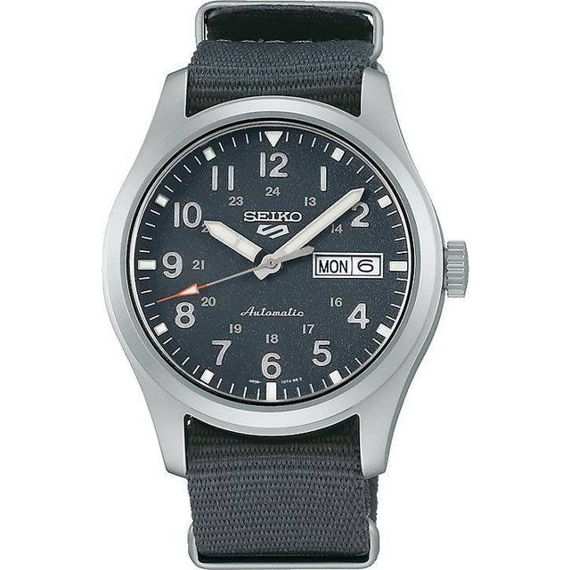 Seiko 5  Men&apos;s Grey Nato Field Collection Automatic Watch