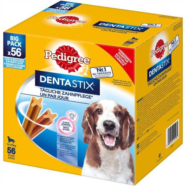 Pedigree Dentastix Daily Oral Care - Medium (10-25 kg), 56 st (1440 g)