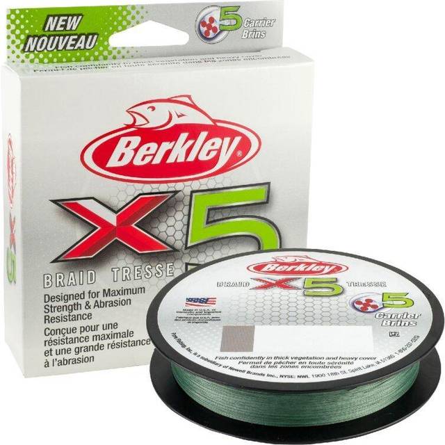 Berkley Unisex's X5 Lo flätad fiskelina, lågvisgrön, 330 yd/6,8 kg