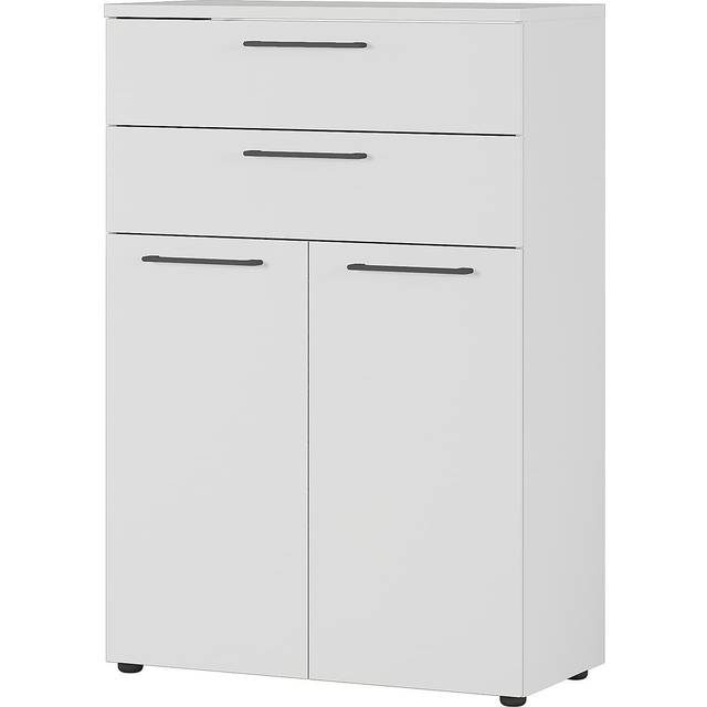 Germania Filing Cabinet with 2 Self Closing Drawers - Light Grey, none