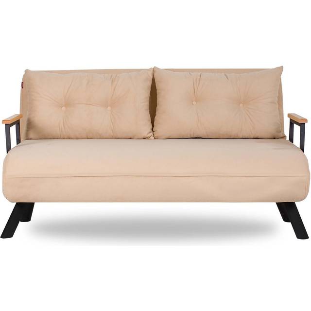 Hanah Home - B&#xE4;ddsoffa 2-sits Sando - Gr&#xE5; - Beige - 2-sits soffor - Fr&#xE5;n Homeroom