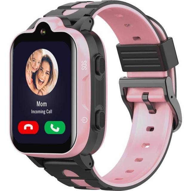 Beafon Kids Smartwatch med GPS-spårare och SOS-larmknapp (4G nano-SIM), ROSA, S, Modern