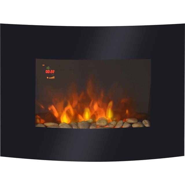 Elektrisk Kamin med Justerbar Värme, Backljus – 65 x 11,4 x 52 cm
