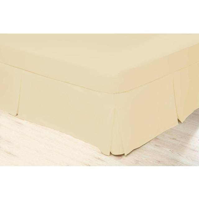 Belledorm Plain Dye Percale Fitted Sheet - DOUBLE, IVORY