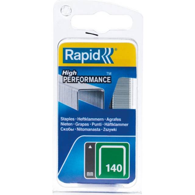 Rapid 40303092 140/14 14mm Galvanised Staples Poly Pack 5000