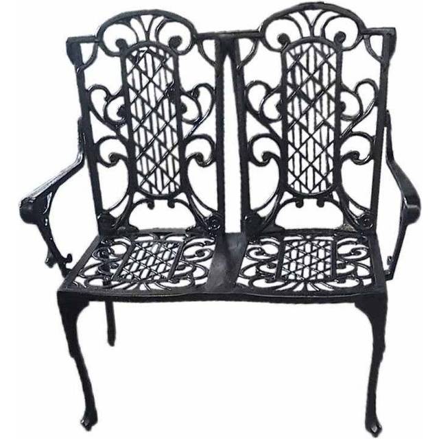 Victorian Bench (2 Seater) British Made, High Quality Cast Aluminium Garden Furniture - Wide Choice of Colours and Finishes Available