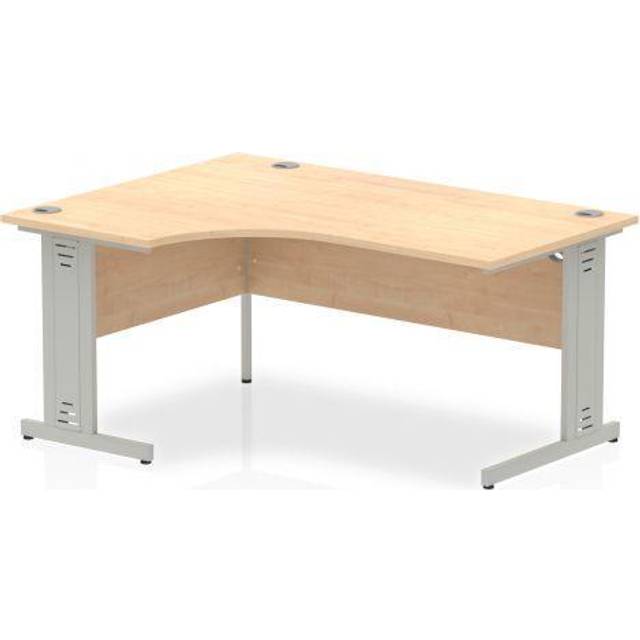 Impulse 1600/600 Rectangle Silver Cable Managed Leg Desk - MI002730