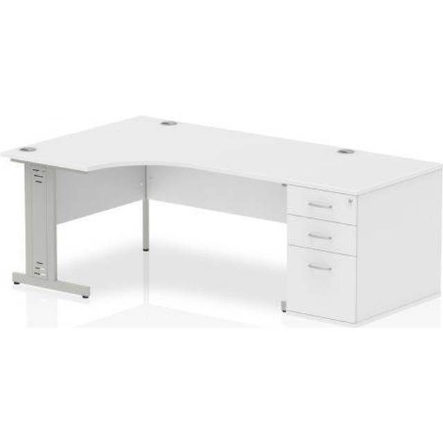 Impulse 1600 Left Hand Wire Managed Workstation 800 Pedestal