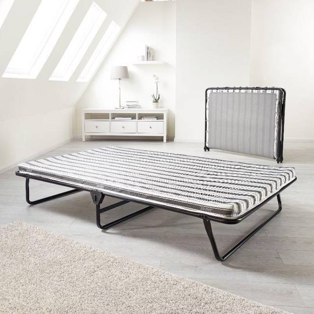 JayBe Value Folding Bed with Rebound e Fibre Mattress Small Double - Black