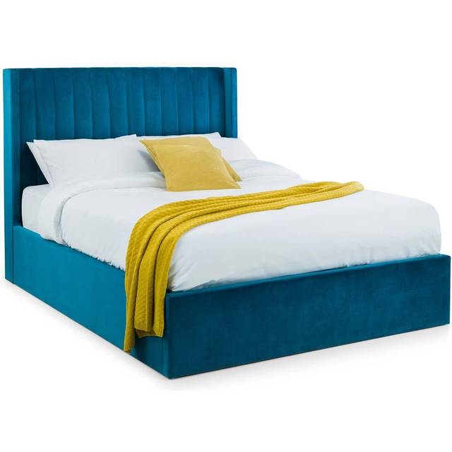Julian Bowen Langham Super King Teal Storage Ottoman Bed - Blue