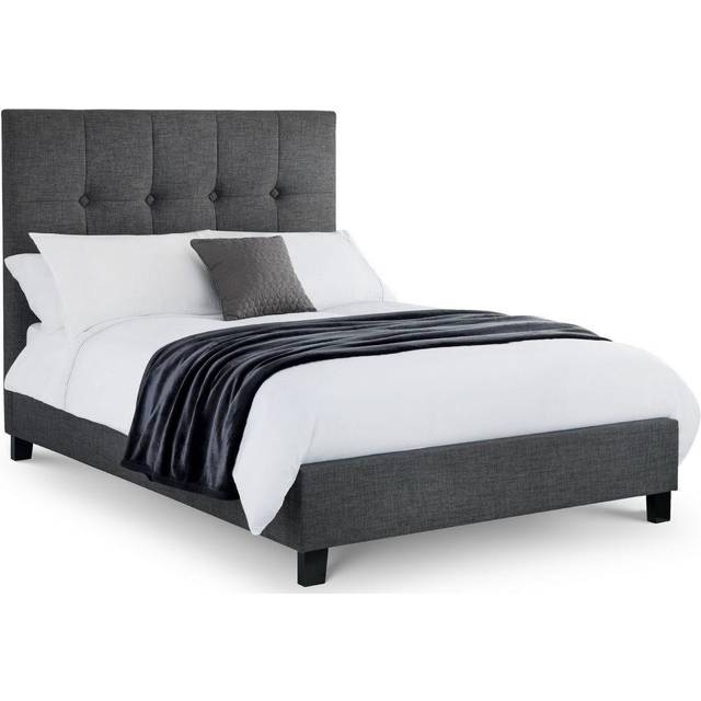 Julian Bowen Sorrento 6ft Super King Size Light Grey Fabric Bed Frame