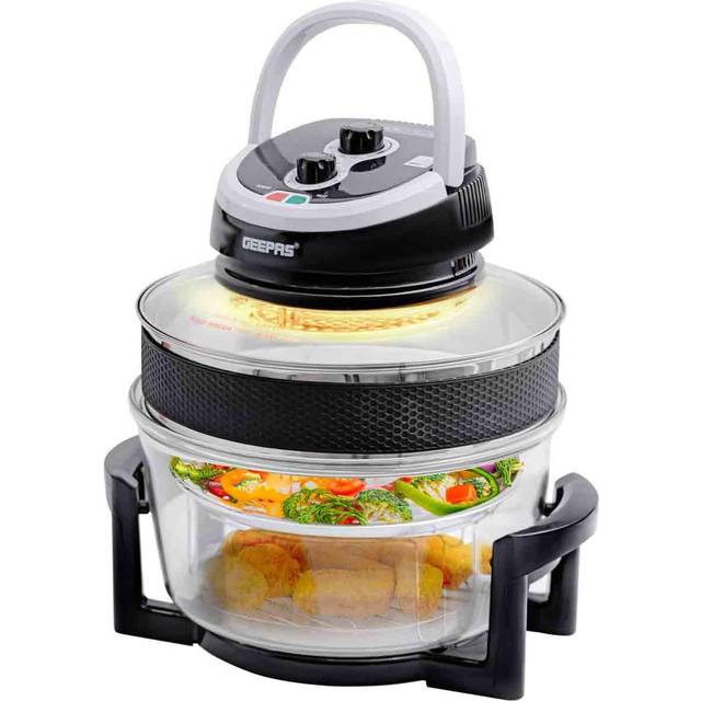 Turbo 12L Halogen Convection Oven Cooker Air Fryer Fast Health Cooking - White - One Size