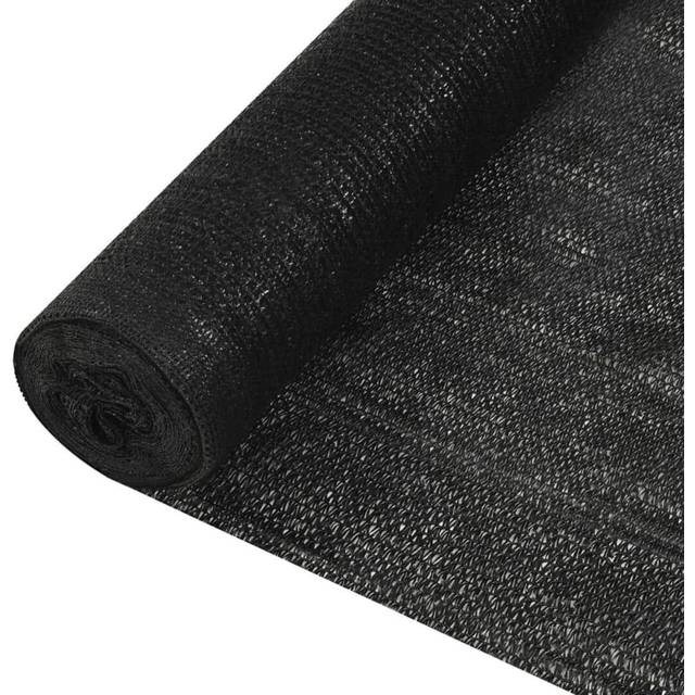vidaXL Privacy Net Black 1.2x10 m HDPE 150 g/m²