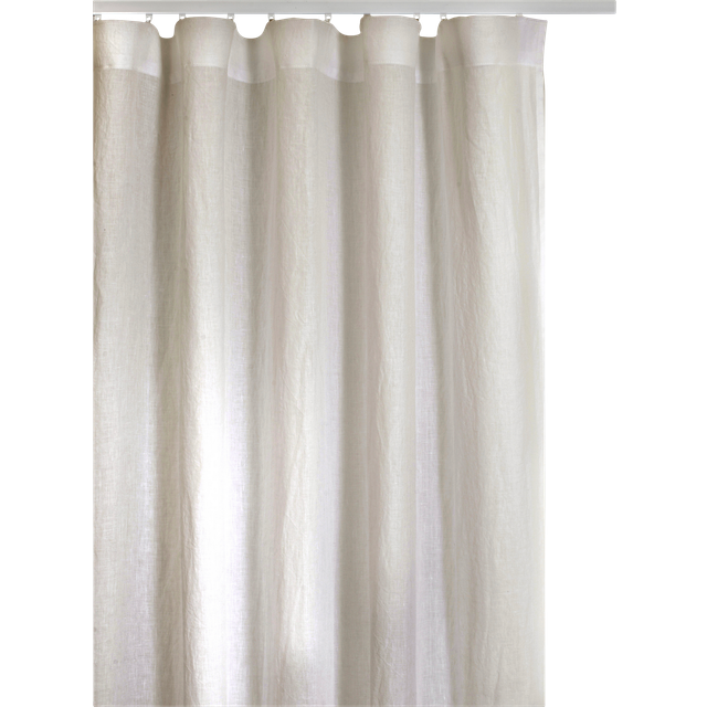 Himla Twilight gardin med veckband 140x250 cm Fog - Beige