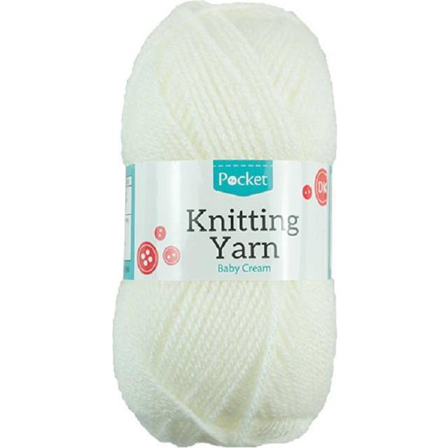 50g Knitting / Crochet Yarns 15 Beautiful Colours To Choose White Fushia Sparkle Mixed &amp; Needles/Baby Cream