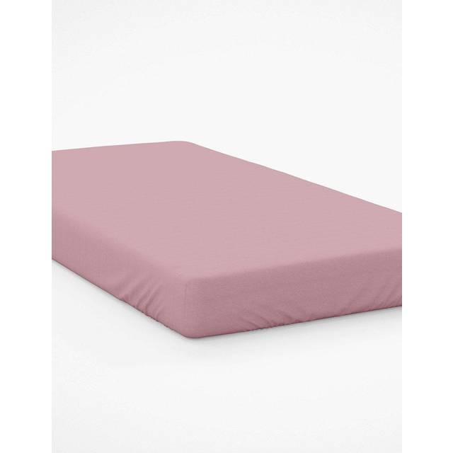 200 TC 50/50 Percale Polycotton Fitted Sheet - Blush (Single (3&#39;))