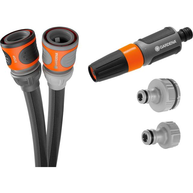 Gardena Liano LIFE Textile Hose Pipe Set 1/2" / 12.5mm 15m Grey