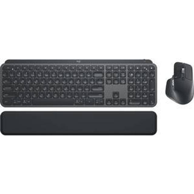 Logitech 920-010931 Wireless RF Wireless + Bluetooth Scissor key switch QWERTY LED Graphite
