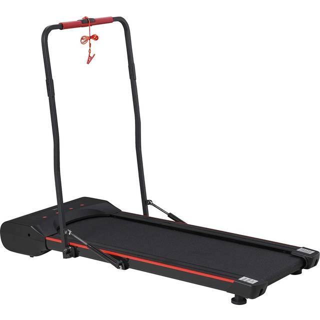HOMCOM Foldable Walking Machine Treadmill 1-6km/h with LED Display & Remote Control Exercise Fitness for Home Office