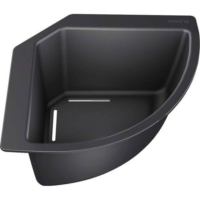 235866 Corner Bowl for Food and Crockery, 1 Piece, Black, 215 x 215 mm