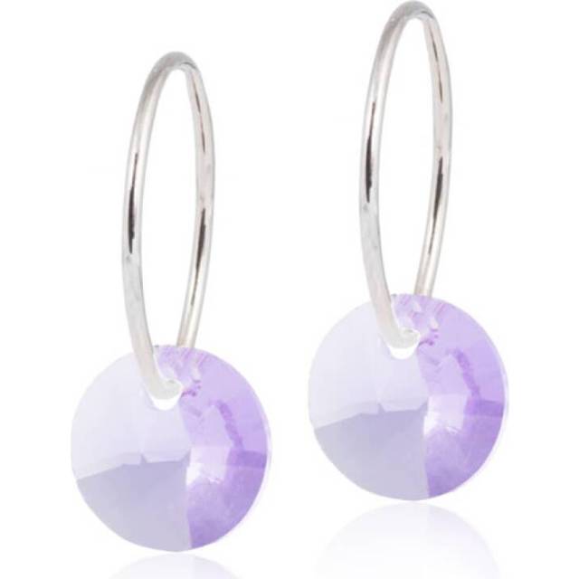 Blomdahl örhängen BM NT Ring 14mm Round 8mm Violet 1 par