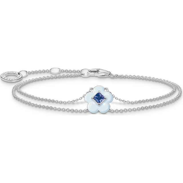 THOMAS SABO Blue Stone Flower Bracelet