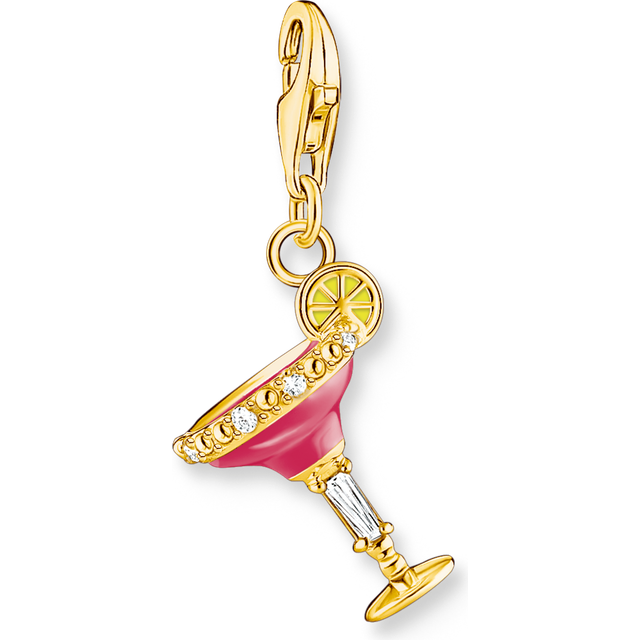 Charm Club Gold Plated Red Cocktail Charm 1931-565-9