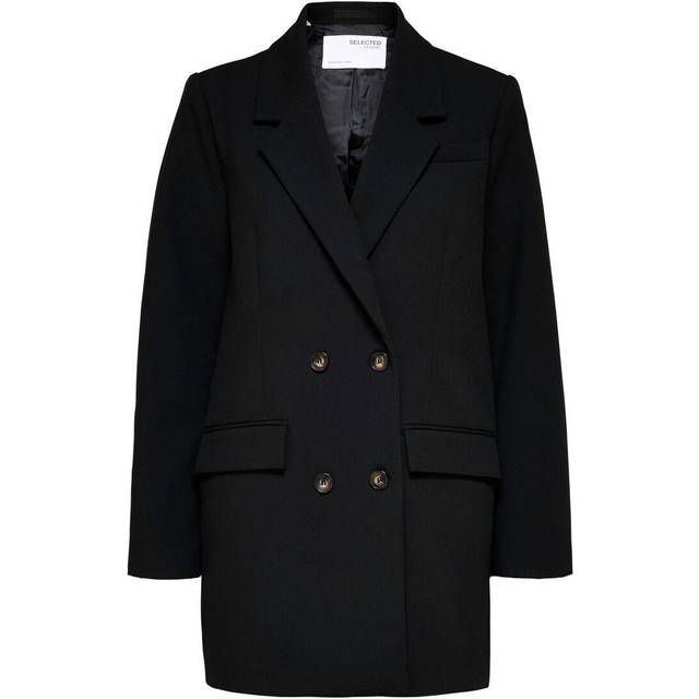 SELECTED HOMME Damer Slfmyla Ls Relaxed Noos Blazer, svart, 38
