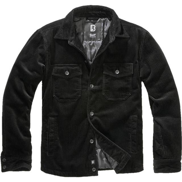 Brandit Corduroy, textile jacket , color: Black , size: 5XL