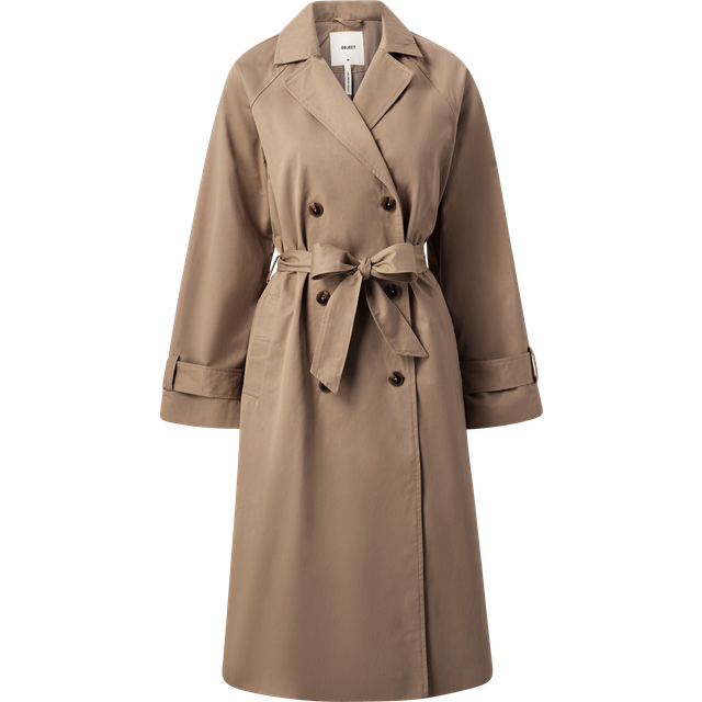 Object Female trenchcoat dubbelknäppt, Fossil, 44
