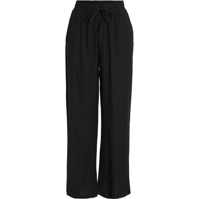 Women's Vila Pricil Relaxed Waist 7/8 Pant Black