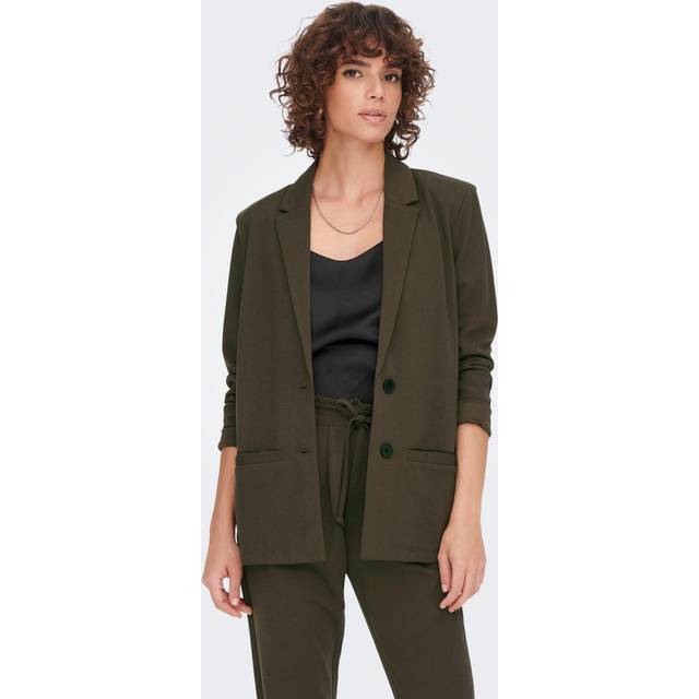 JDY dam Jdylouisville Catia L/S JRS Noos Blazer, Chokladbrun, S