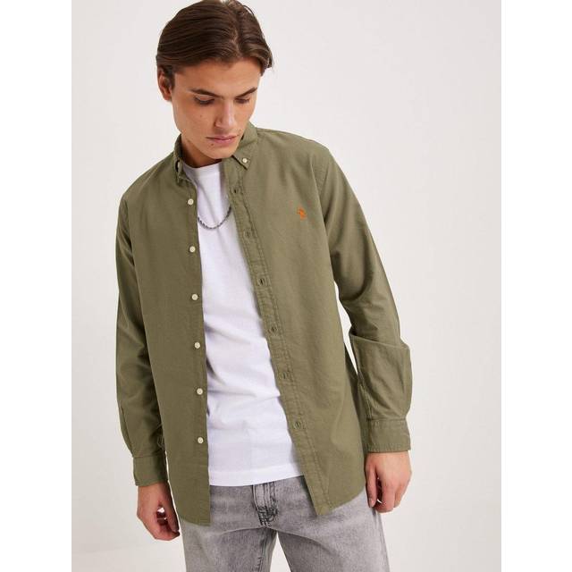 POLO RALPH LAUREN Slim Fit Garment-Dyed Oxford Shirt |Khaki green |S