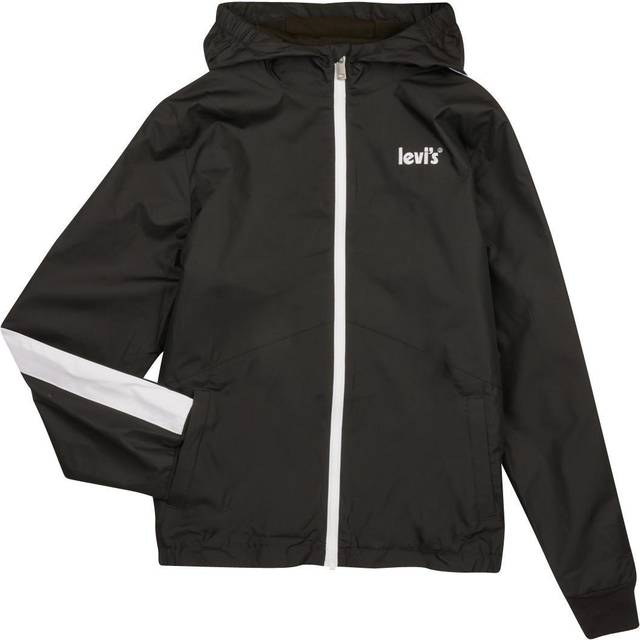 Levi's Kids Pojkens LVB CORE Windbreaker 9EH380 ytterkläder, svart, 10 år, Svart, 10 År