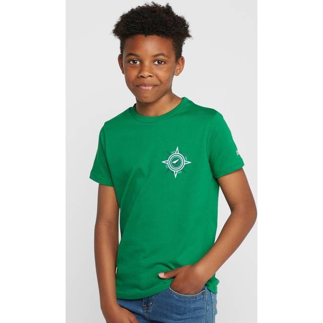 Kids' Compass Tee, Green - 13Y
