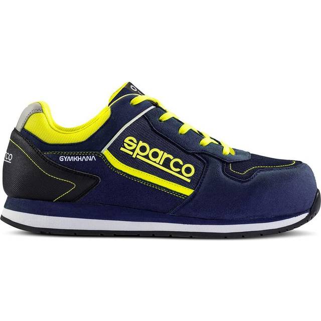 Sparco Gymkhana S1P SRC Safety Shoes - Colour: Dani (Navy Blue / Fluro Yellow), Size: UK 12 / Eur 47, Blue/yellow