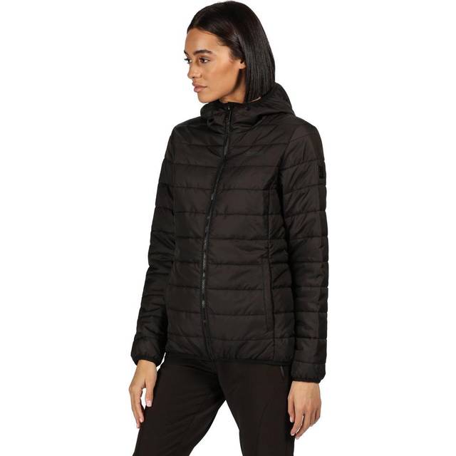 Regatta Women's Water Repellent Helfa Insulated Quilted Jacket Black, Size: 10