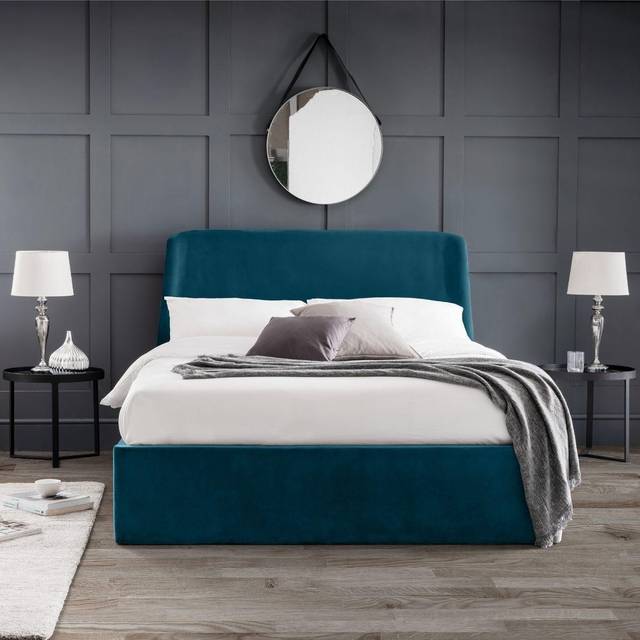 Frida Storage Ottoman Bed 150cm - Teal