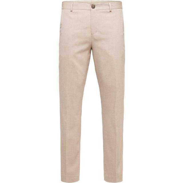 Selected Homme Slhslim-Neil Trs Noos Kostymbyxor Beige