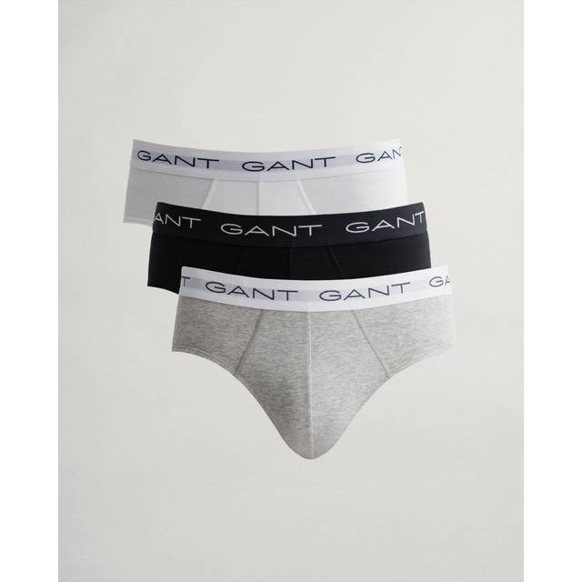 Gant 3-pack Cotton Stretch Briefs - Black/White - X-Large * Kampanj *