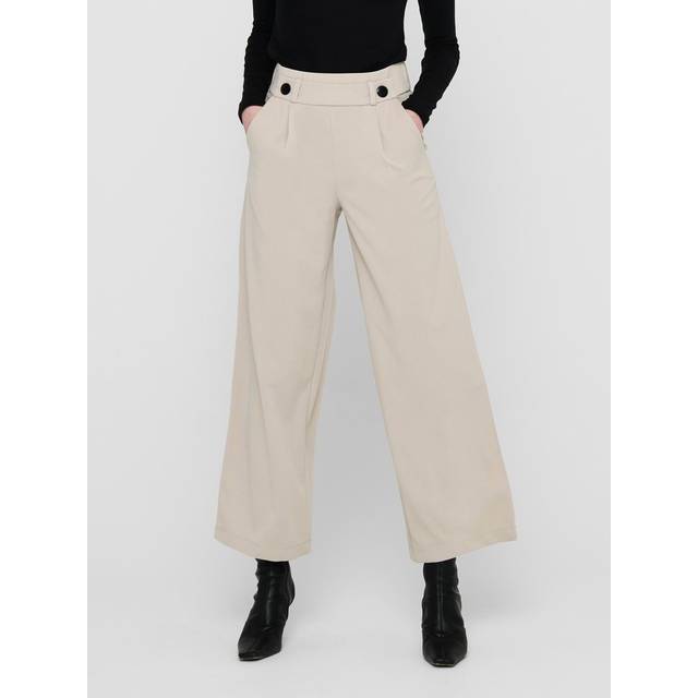 JdY JDYGEGGO dam New Long Pant JRS NOOS byxor, Chateau grå/detalj: svarta knappar, S/30