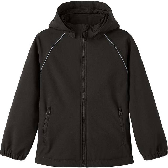 NAME IT Pojkar Nkmalfa Softshelljacka Fo Noos jacka, svart, 116 cm
