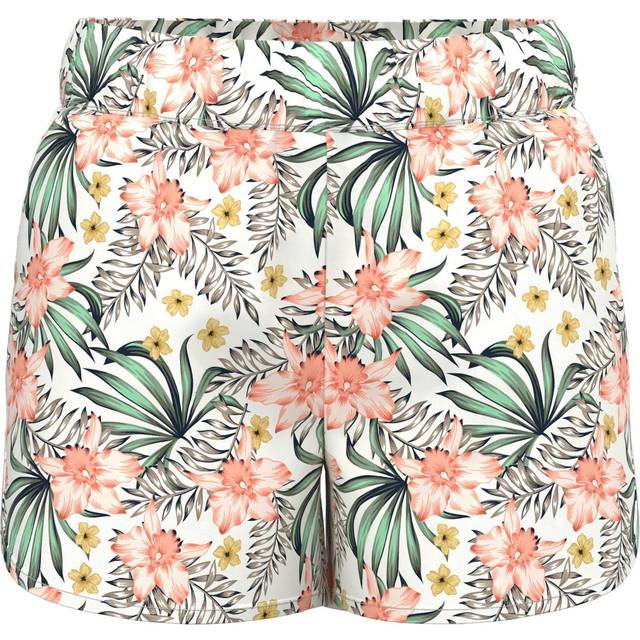 NAME IT Girl's NKFVINAYA FFFF NOOS shorts, vit Alyssum, 158, vit alysum, 158 cm