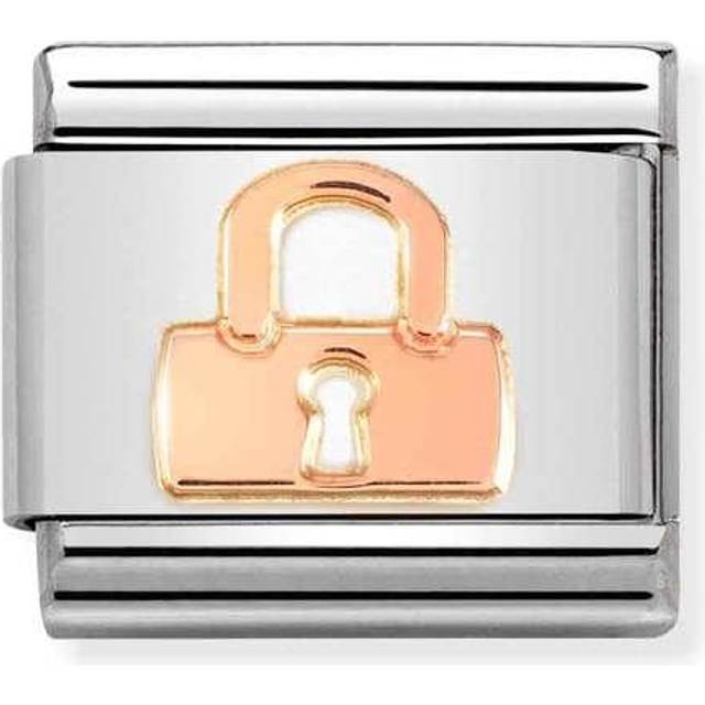 Nomination Classic Rose Gold Padlock Love &amp; Hearts Charms