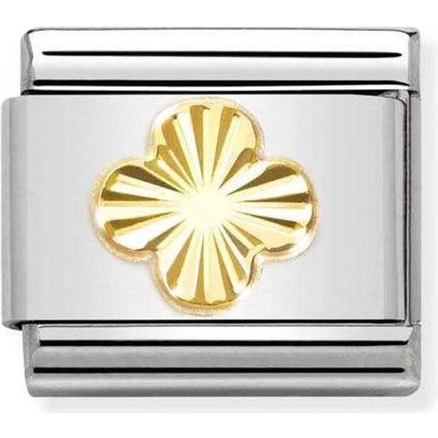Nomination CLASSIC Composable Gold Coated Four Leaf Clover Charm 030149/52 - Two Colour