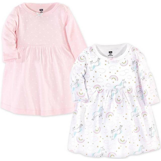 Hudson Baby Girl's Cotton Dresses  Glitter Unicorn  9-12 Months