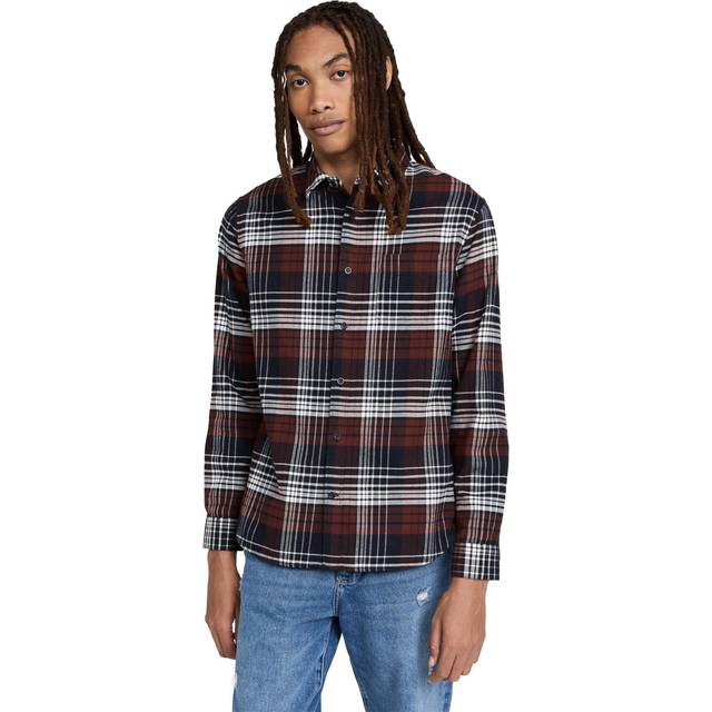 Vince Red Cedarwood Shirt - COASTAL/ACORN-482COA - XS