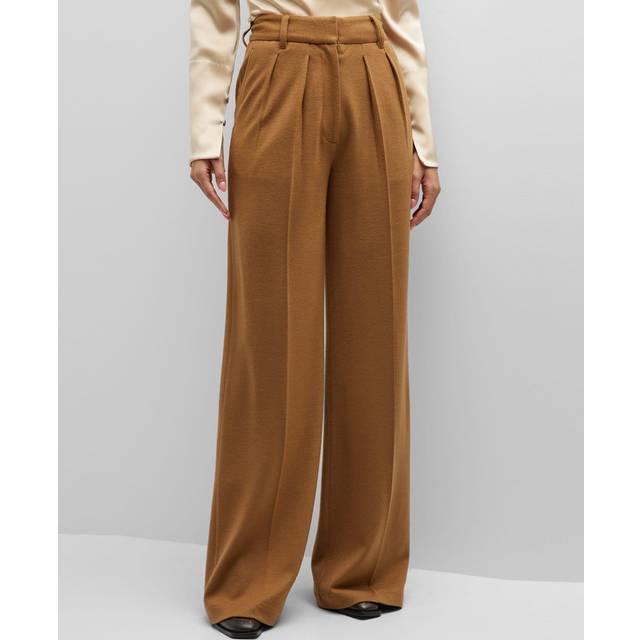 rag & bone Brown Shelly Wide-Leg Trousers - Camel - US 16