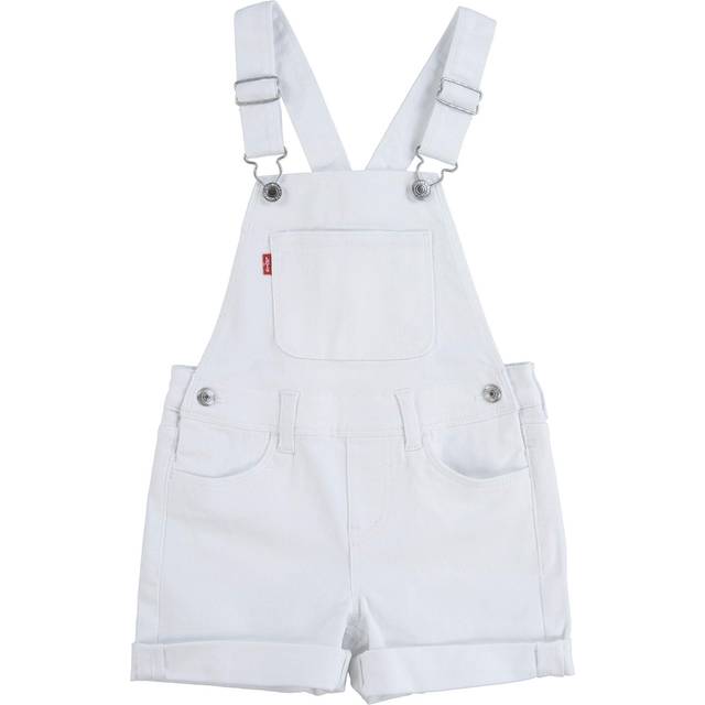 Levi's Girls' Denim Shortall  White  12